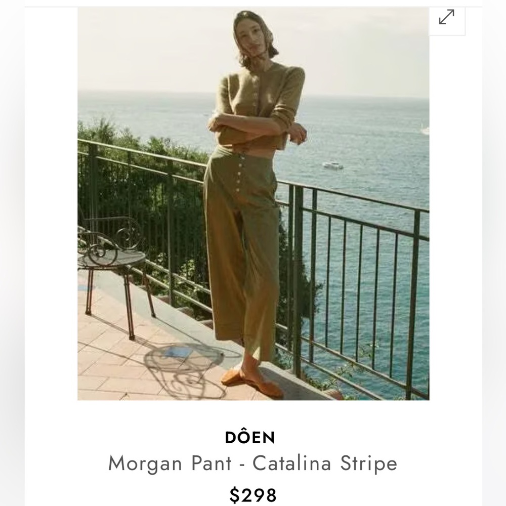 Doen Morgan Pant - Catalina Stripe